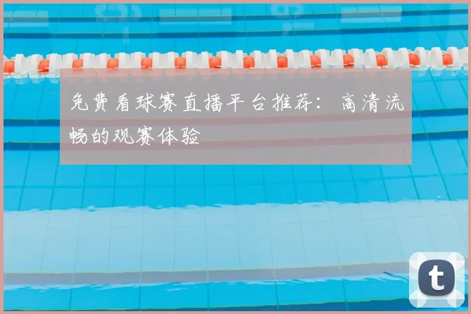 免费看球赛直播平台推荐：高清流畅的观赛体验